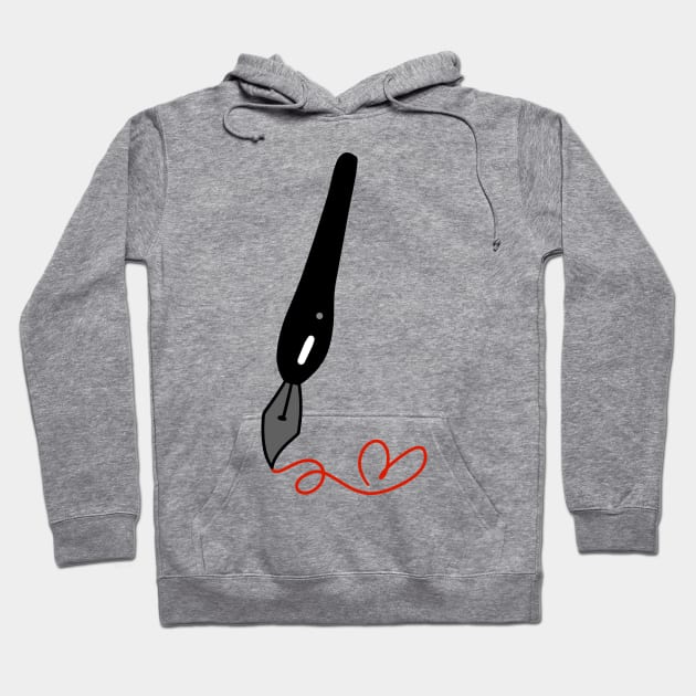 Inking Pen Hoodie by saradaboru